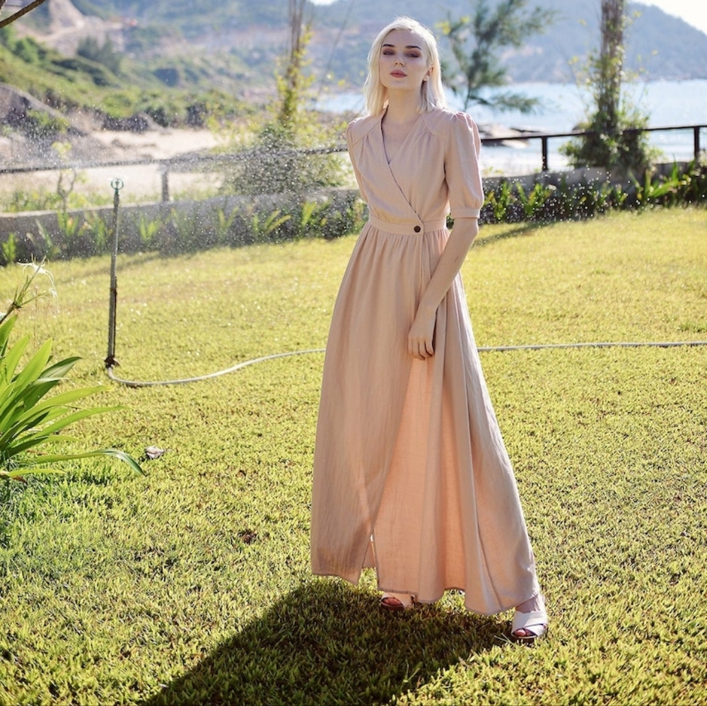 Lelasilk wrap dress